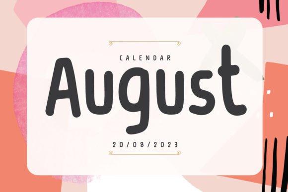 August Font: The Script Typeface for Timeless Design