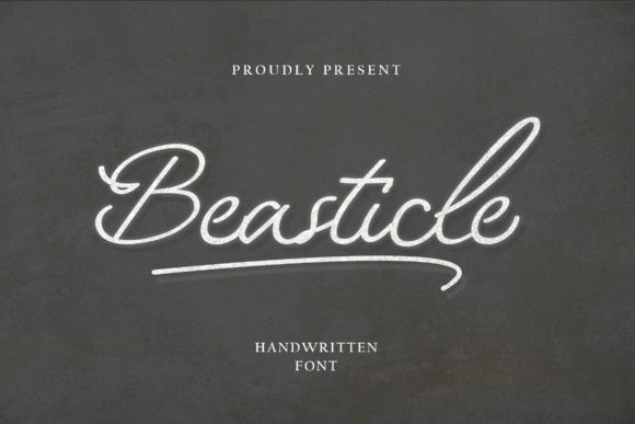 Beasticle: Elevate Your Designs with Sweet, Cursive Handwriting