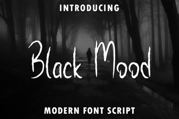 Black Mood: A Handwritten Font for Eerie Elegance