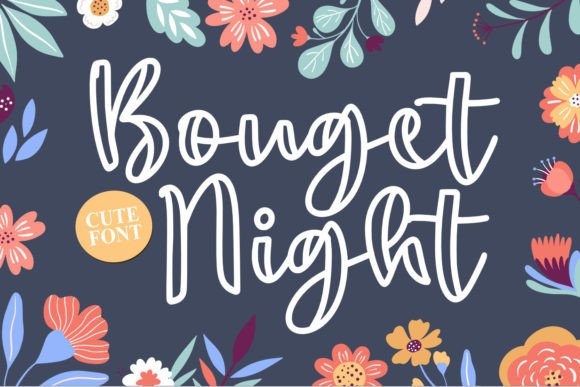 Bouget Night: Elevate Your Creative Projects with Handwritten Charm