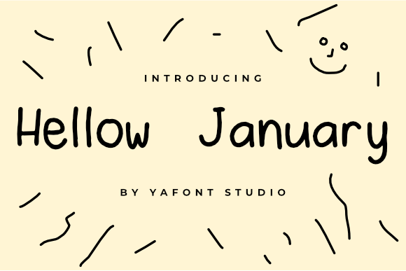 Discover the Charm of the Hello January Font