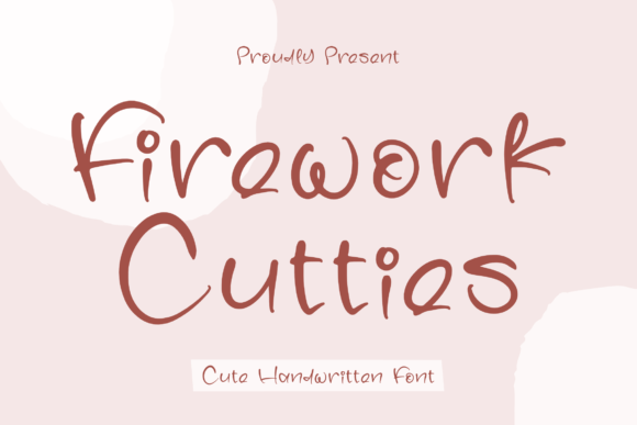 Firework Cutties: A Handwritten Font for Creative Projects