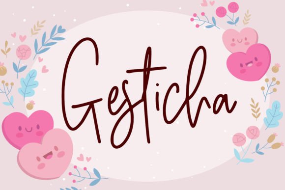 Gesticha: A Handwritten Font for Modern Design