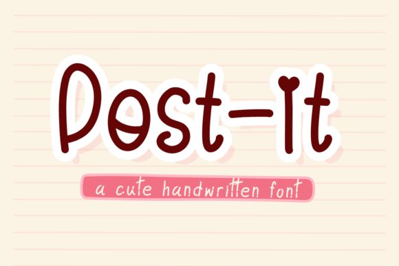 Post-it: The Handwritten Font for Authentic Design
