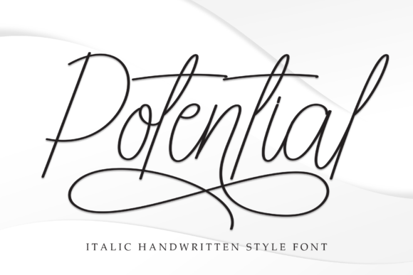 Potential: A Handwritten Font for Modern Creative Projects