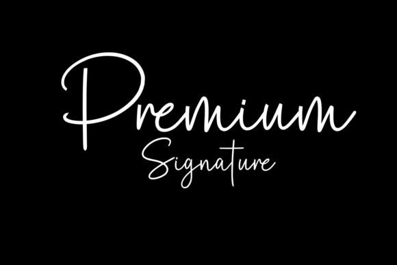 Premium Signature: Elevate Your Visual Design with Authentic Typography