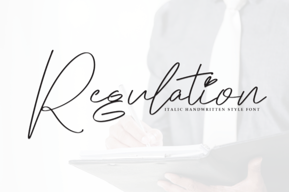 Regulation: The Italic Handwritten Font That Adds Romance to Design