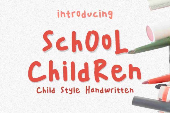 School Children Font: A Playful Asset for Creative Design