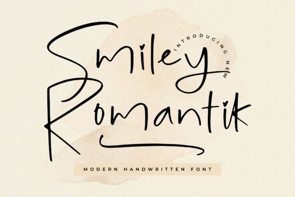 Smiley Romantik: A Modern Handwritten Font for Creative Projects