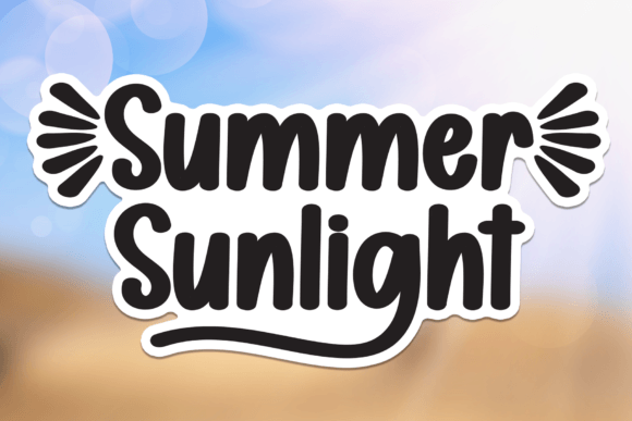 Summer Sunlight Font: A Bright Choice for Modern Design