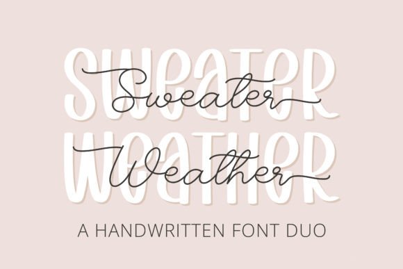 Sweater Weather: Crafting Charm with Handwritten Typography