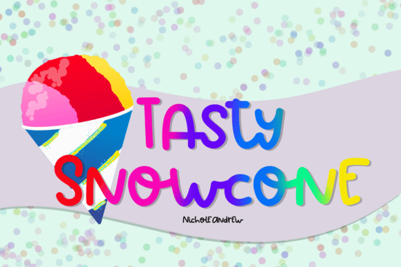 Tasty Snowcone: Quirky Handwritten Font for Creative Design