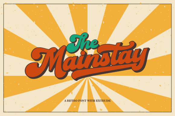 The Mainstay: A Bold Retro Font for Modern Design